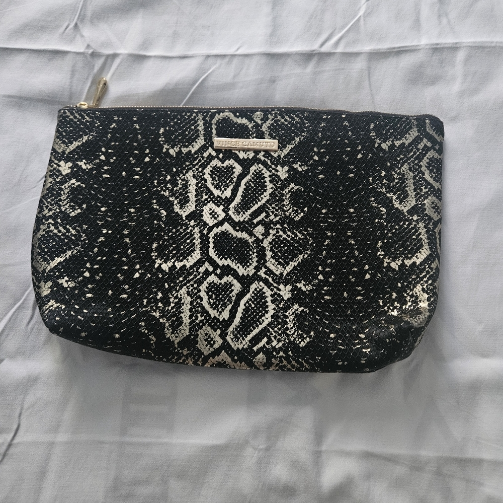 NWOT Snake Print Cosmetic Bag